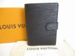 Photo1: LOUIS VUITTON Epi Black Document Holders Small Ring Agenda Cover #8674