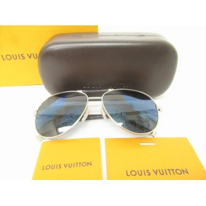 Photo: LOUIS VUITTON Damier Graphite Sunglasses Eye Wear Conspiration Pilot #8679