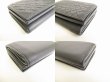 Photo7: BOTTEGA VENETA Intrecciato Black Leather Trifold Wallet Conpact Wallet #8690