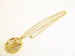 Photo1: LOUIS VUITTON LV Circle Gold Silver Chain Louise Long Necklace #8703