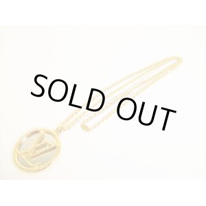 Photo: LOUIS VUITTON LV Circle Gold Silver Chain Louise Long Necklace #8703