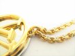 Photo11: LOUIS VUITTON LV Circle Gold Silver Chain Louise Long Necklace #8703