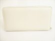 Photo2: GUCCI Vintage Logo Motif Pearl White Leather Round Zip Wallet #8712