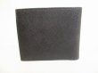 Photo2: PRADA Black Saffiano Leather Bifold Wallet Compact Wallet #8713