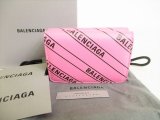 Photo: BALENCIAGA Everyday Pink Leather Trifold Mini Wallet Purse #8716