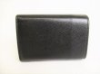 Photo2: Saint Laurent Paris YSL Black Leather Trifold Wallet Compact Wallet #8720