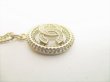 Photo4: CHANEL CC Logo Rhinestone Pendant Gold Chain Necklace #8721