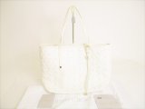 Photo: Jimmy Choo Plastic Stars White Leather Tote Bag Purse SASHA S #8733