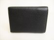 Photo2: miumiu Black Leather Madras Love Trifold Wallet Compact Wallet #8740