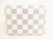 Photo2: LOUIS VUITTON Damier Azur Leather Trifold Wallet Purse Joey #8741