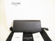 Photo1: CELINE Black Leather Large Flap Wallet Bifold Long Wallet #8742