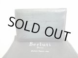 Photo: Berluti Calligraphy Moss Green Leather Business Card Holder #8748