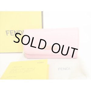 Photo: FENDI Pink Leather 6pics Key Cases #8750