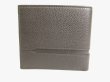 Photo2: BVLGARI Black Leather Black Bi-fold Wallet #8753