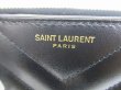 Photo10: Saint Laurent Paris YSL Black Leather Bifold Wallet #8755