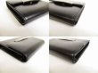 Photo7: Cartier Love Collection Silver H/W Black Leather Bifold Wallet #8760