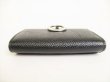 Photo6: BVLGARI Logo Clip Black Leather Coin Purse #8766