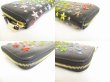 Photo7: Jimmy Choo Multicolor Metal Stars Black Leather Round Zip Wallet FILIPA #8768