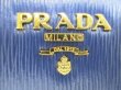 Photo10: PRADA Saffiano Blue Leather Bifold Wallet Compact Wallet #8777