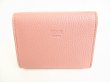 Photo2: FENDI Rose Leather Gold H/W Credit Card Business Card Holder #8783