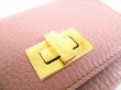 Photo9: FENDI Rose Leather Gold H/W Credit Card Business Card Holder #8783