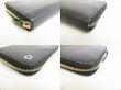 Photo7: GUCCI Interlocking G Black Leather Round Zip Wallet #8799