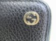 Photo9: GUCCI Interlocking G Black Leather Round Zip Wallet #8799