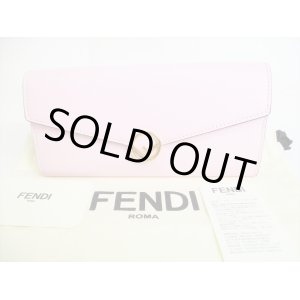 Photo: FENDI F IS FENDI Pink Leather Flap Long Wallet Cotinental Wallet #8800