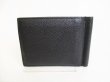 Photo2: BALENCIAGA Black Leather Bifold Wallet Compact Wallet #8801