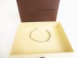 Photo1: LOUIS VUITTON Monogram Silver Brass Bracelet Monogram Jonc #8805