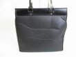 Photo2: HUNTING WORLD Black Nylon Tote Bag Hand Bag Shopping Bag #8830