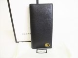 Photo: GUCCI Marmont G Black Leather Bifold Long Wallet Purse #8838