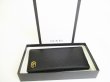 Photo12: GUCCI Marmont G Black Leather Bifold Long Wallet Purse #8838