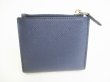 Photo2: PRADA Saffiano Blue Leather Bifold Wallet Card Holder #8839