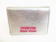 Photo2: miumiu Silver Leather Madras Forever Trifold Wallet Compact Wallet #8843