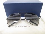 Photo: LOUIS VUITTON Damier Graphite Sunglasses Eye Wear Conspiration Pilot #8847