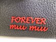 Photo10: miumiu Black Leather Madras Forever Trifold Wallet Compact Wallet #8851