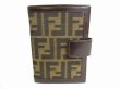 Photo2: FENDI Zucca Canvas Document Holders Small Ring Agenda Cover #8852