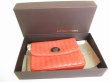 Photo12: BOTTEGA VENETA Intrecciato Vermilion Leather Pouch Cosmetic Case #8859