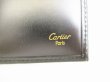 Photo10: Cartier Panthere de Cartier Black Leather Gold H/W Trifold Wallet #8860