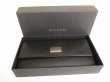 Photo12: BVLGARI Black Leather PVC Canvas Mirerige Flap Long Wallet #8861