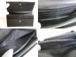 Photo8: BVLGARI Black Leather PVC Canvas Mirerige Flap Long Wallet #8861