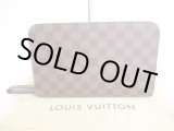 Photo: LOUIS VUITTON Damier Brown Leather Clutch Bag Purse Saint Louis #8878