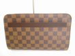 Photo2: LOUIS VUITTON Damier Brown Leather Clutch Bag Purse Saint Louis #8878