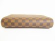 Photo5: LOUIS VUITTON Damier Brown Leather Clutch Bag Purse Saint Louis #8878