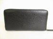 Photo2: GUCCI Interlocking G Black Leather Round Zip Wallet Purse #8882