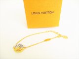 Photo: LOUIS VUITTON LV Circle Medallion Gold Platd L TO V Bracelet #8884