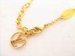 Photo9: LOUIS VUITTON LV Circle Medallion Gold Platd L TO V Bracelet #8884