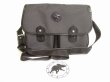 Photo1: HUNTING WORLD Gray Canvas Messenger Bag Crossbody Bag Purse #8886