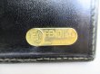 Photo10: FENDI Zucca Canvas Black Leather Trifold Wallet Compact Wallet #8892